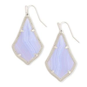 Kendra Scott Blue Lace Agate Earrings